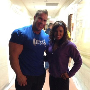 Not only is Jay Cutler bohemoth, but he makes Sara look like a tiny lil tea cup.  Jay Cutler Classic 2013.